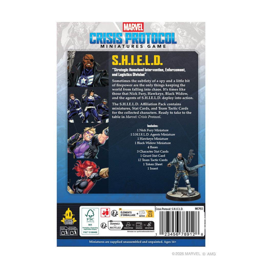 Marvel Crisis Protocol: S.H.I.E.L.D Affiliation Pack