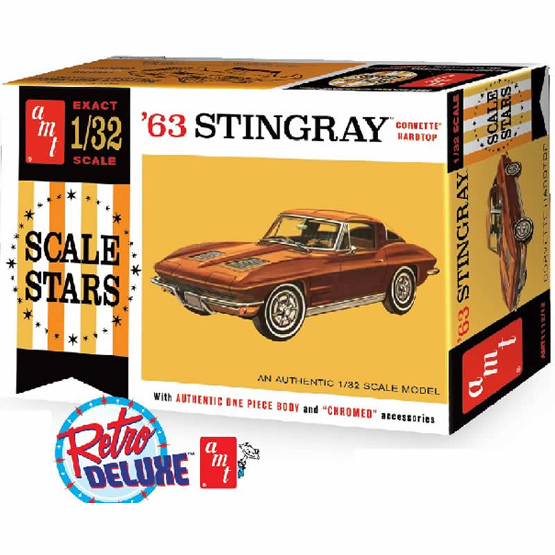 AMT111212 Chevrolet 1963 Stingray 1/32 Scale Plastic Model Kit AMT (ONLINE ORDER ONLY)