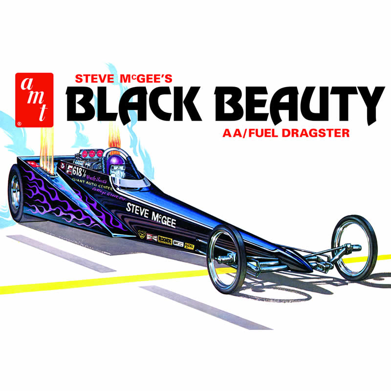 AMT121412 Black Beauty Dragster 1/25 Scale Plastic Model Kit AMT (ONLINE ORDER ONLY)