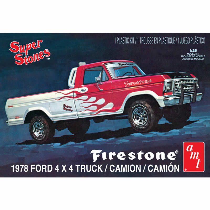 AMT858 1978 Ford 4x4 Firestone Pickup 1/25 Scale Model Kit AMT (ONLINE ORDER ONLY)