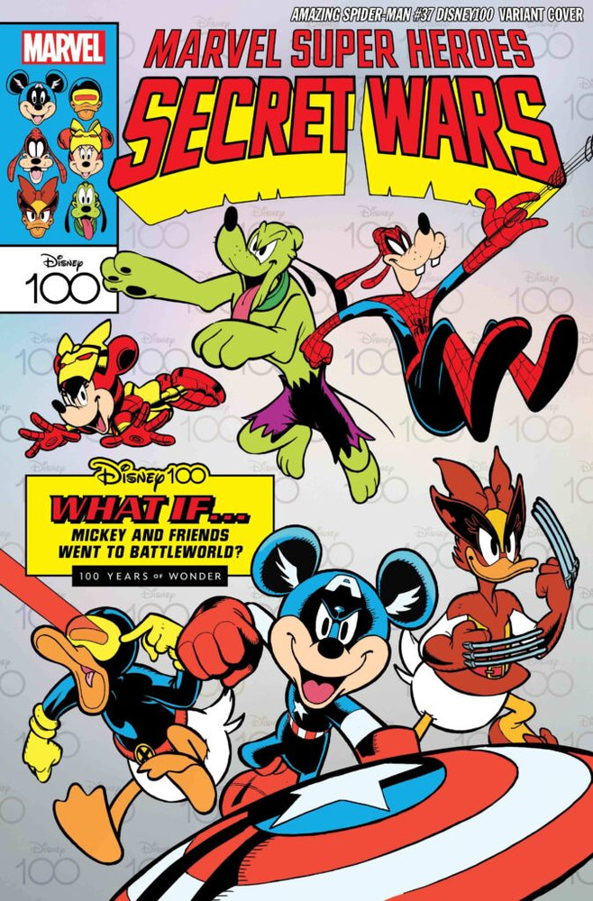 Amazing Spider-Man #37 Disney 100 Secret Wars 1 Homage Variant (11/08/2023) Marvel (ONLINE ORDER ONLY)