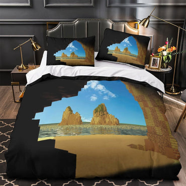 A Minecraft Movie Bedding Set Quilt Duvet Cover Without Filler (ONLINE ORDER ONLY)