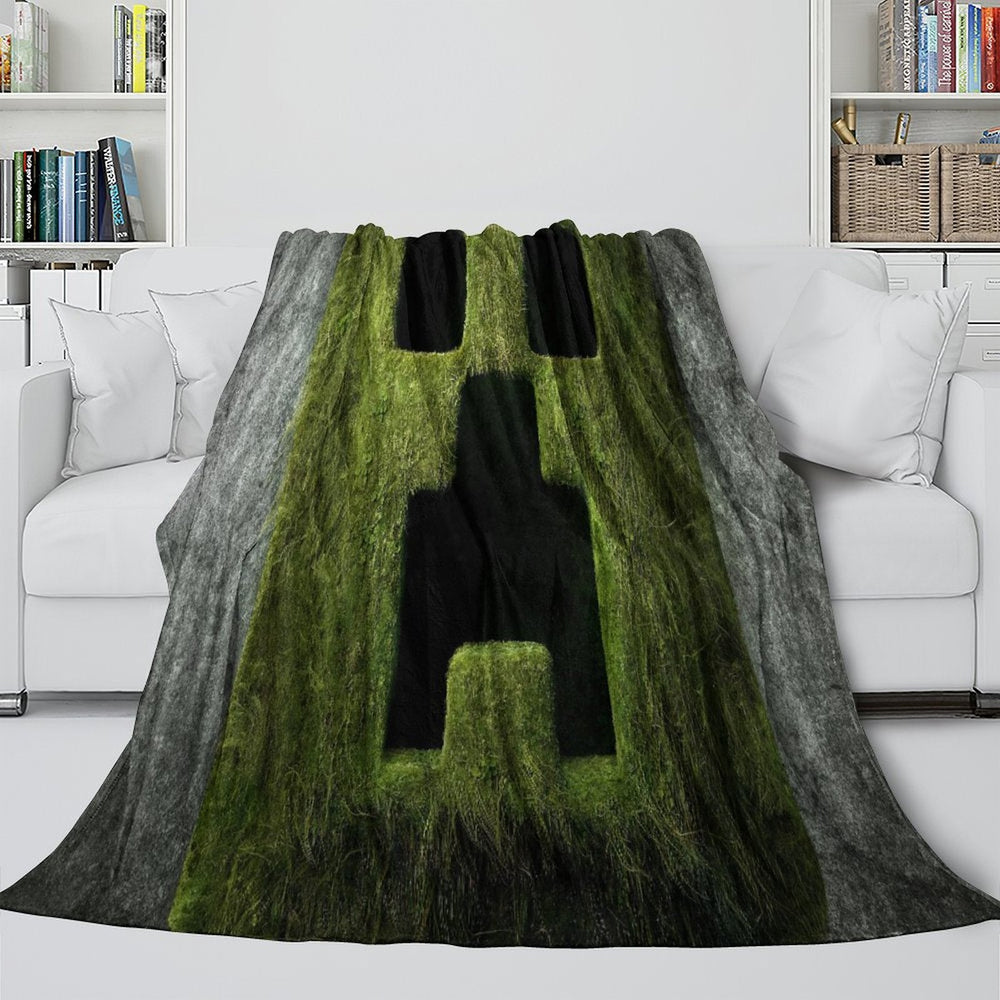 A Minecraft Movie Blanket Flannel Throw Room Decoration (ONLINE ORDER ONLY)