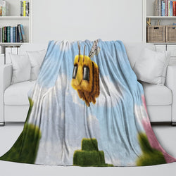 A Minecraft Movie Blanket Flannel Throw Room Decoration (ONLINE ORDER ONLY)