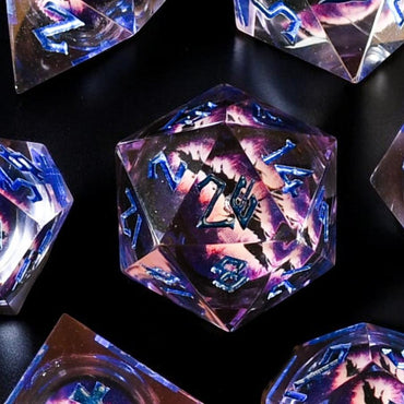 Enchanted Dragon (Purple) Liquid Core Dice Set (ONLINE ORDER ONLY)