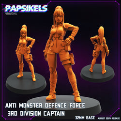 3D Printed Papsikels August 2024 Cyberpunk Anti Monster Defence Force Set 28mm 32mm (Online Only)