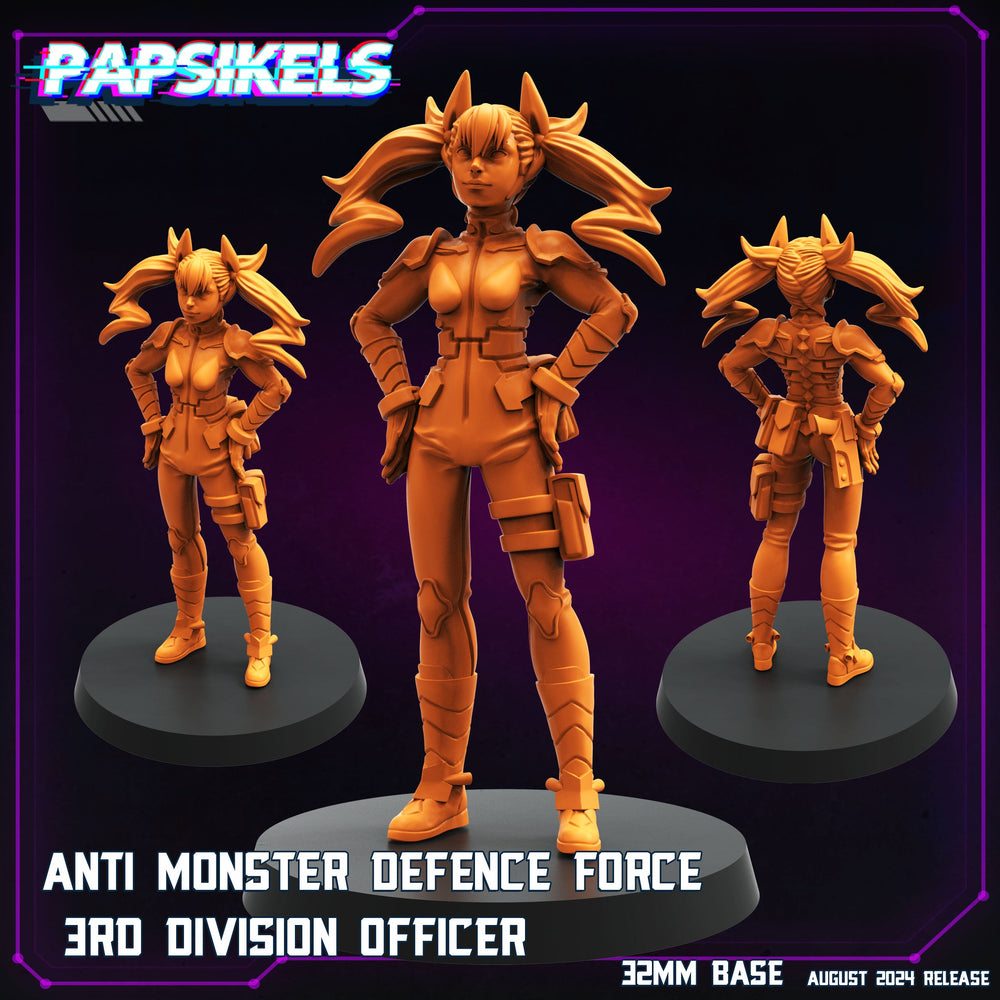 3D Printed Papsikels August 2024 Cyberpunk Anti Monster Defence Force Set 28mm 32mm (Online Only)