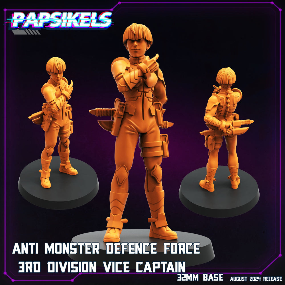 3D Printed Papsikels August 2024 Cyberpunk Anti Monster Defence Force Set 28mm 32mm (Online Only)