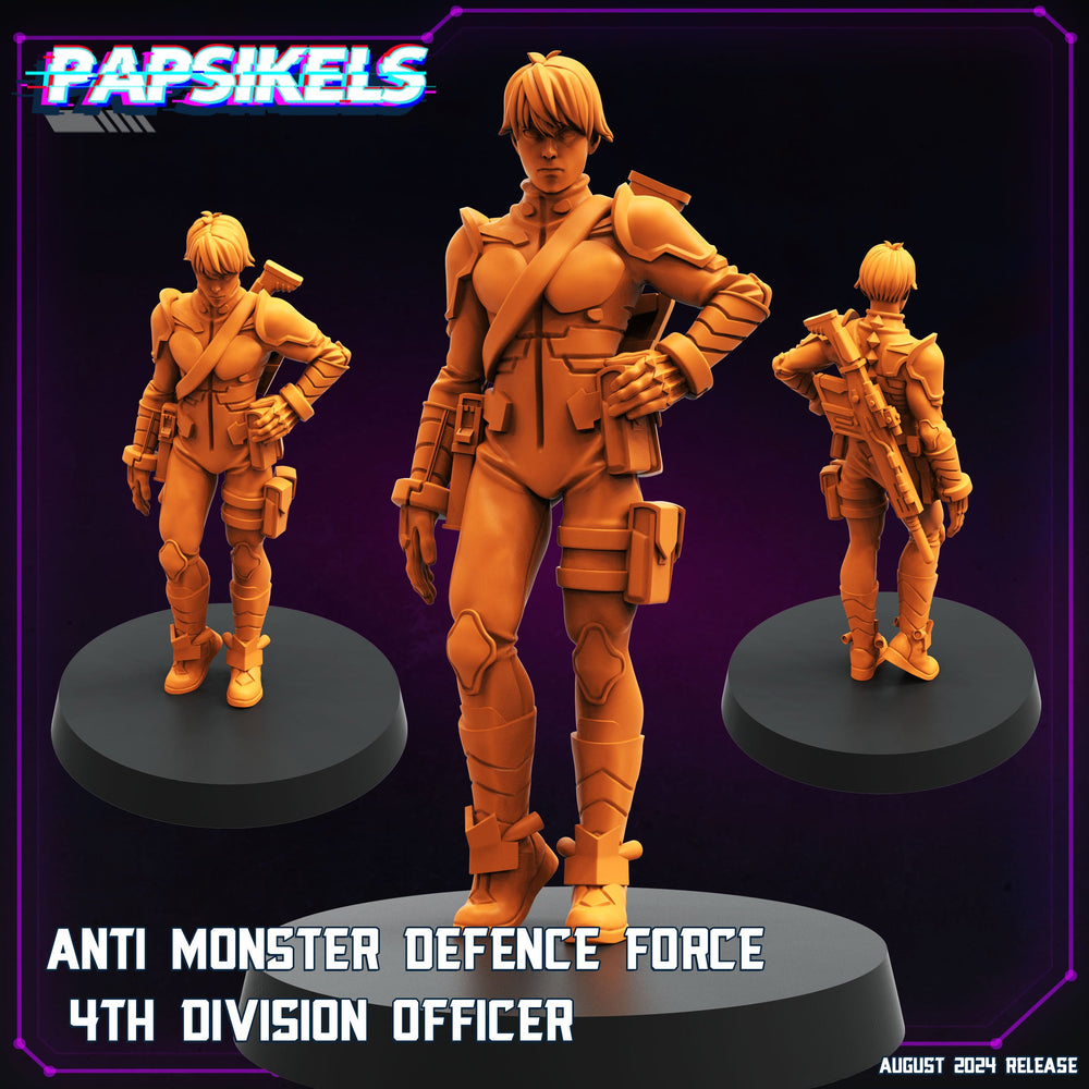 3D Printed Papsikels August 2024 Cyberpunk Anti Monster Defence Force Set 28mm 32mm (Online Only)