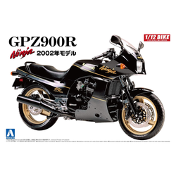 Aoshima: 1/12 Kawasaki GPz900R Ninja '02 Model (Kawasaki) Scale Model Kit #5 (ONLINE ORDER ONLY)