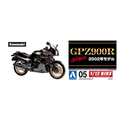 Aoshima: 1/12 Kawasaki GPz900R Ninja '02 Model (Kawasaki) Scale Model Kit #5 (ONLINE ORDER ONLY)
