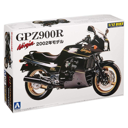 Aoshima: 1/12 Kawasaki GPz900R Ninja '02 Model (Kawasaki) Scale Model Kit #5 (ONLINE ORDER ONLY)