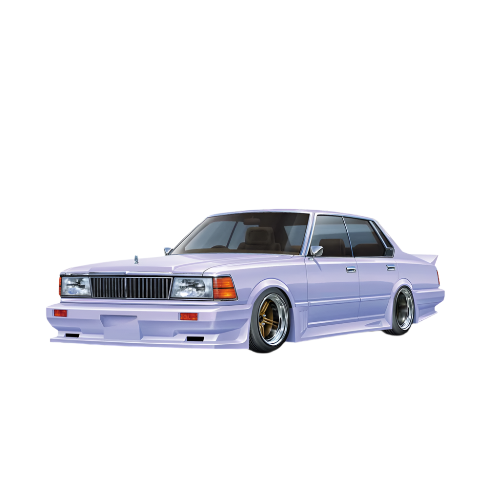 Aoshima: 1/24 Nissan Cedric 4DR HT Brougham (430) 1981 Scale Model Kit #6 (ONLINE ORDER ONLY)