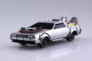 1/43 BACK TO THE FUTURE 1/43 Pullback DELOREAN from PART 3 & Rail road Model Kit (ONLINE ORDER ONLY)