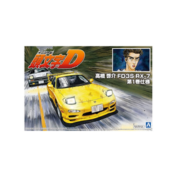 Aoshima: Initial D - 1/24 TAKAHASHI KEISUKE FD3S RX-7 COMICS VOL.1 Ver. Scale Model Kit #12 (ONLINE ORDER ONLY)