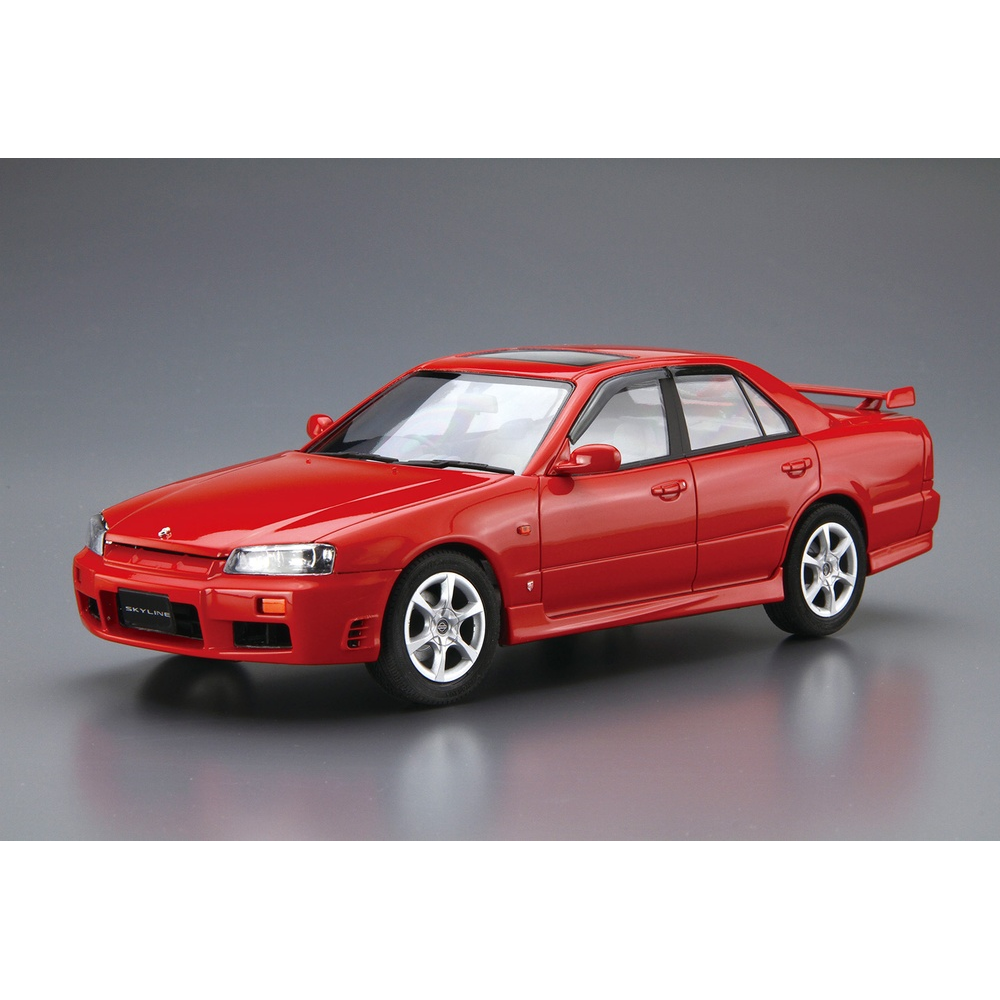 Aoshima: 1/24 NISSAN ER34 SKYLINE 25GT-X TURBO '98 Scale Model Kit #98 (ONLINE ORDER ONLY)