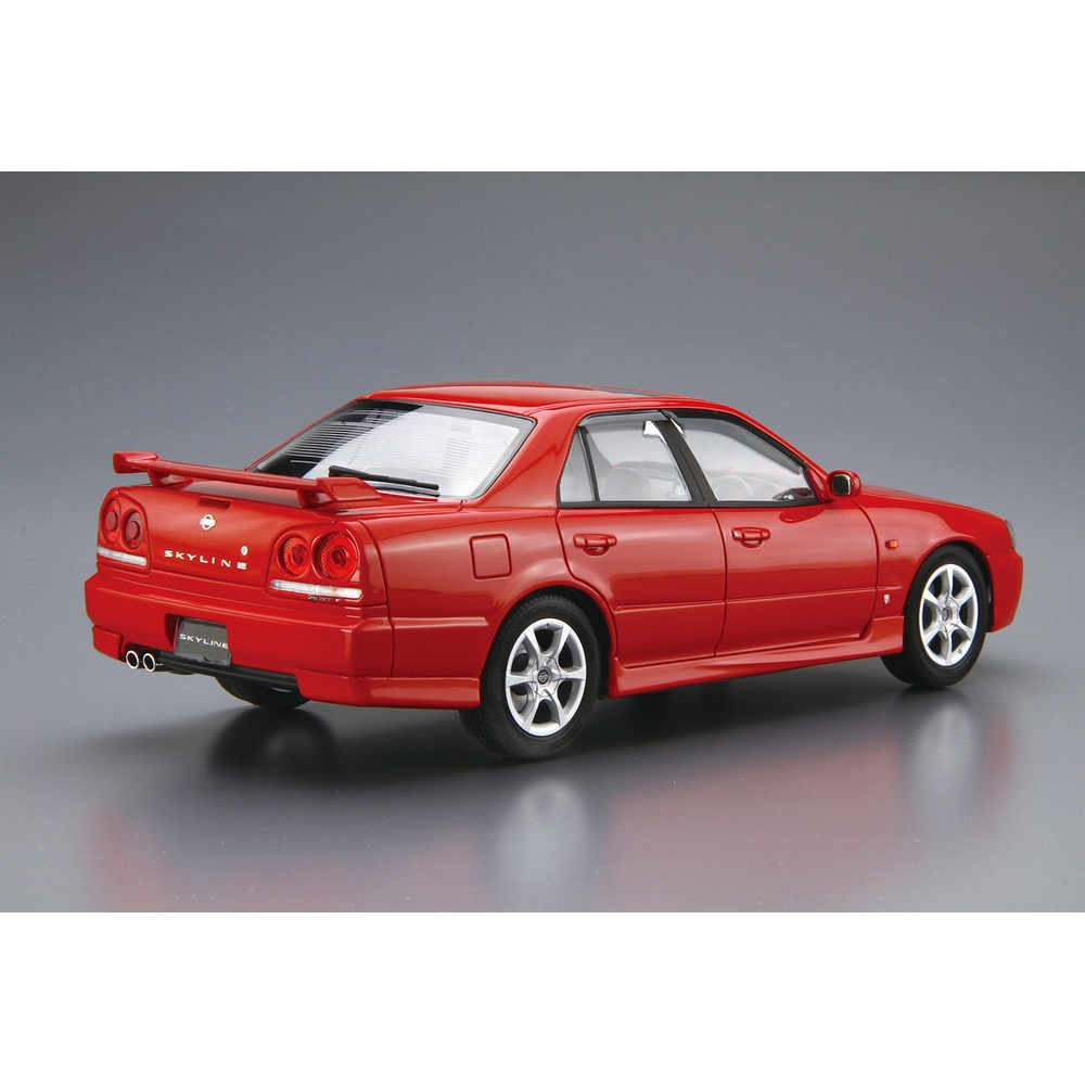 Aoshima: 1/24 NISSAN ER34 SKYLINE 25GT-X TURBO '98 Scale Model Kit #98 (ONLINE ORDER ONLY)