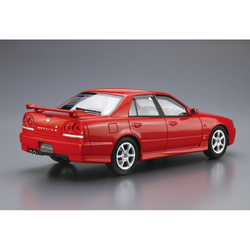 Aoshima: 1/24 NISSAN ER34 SKYLINE 25GT-X TURBO '98 Scale Model Kit #98 (ONLINE ORDER ONLY)