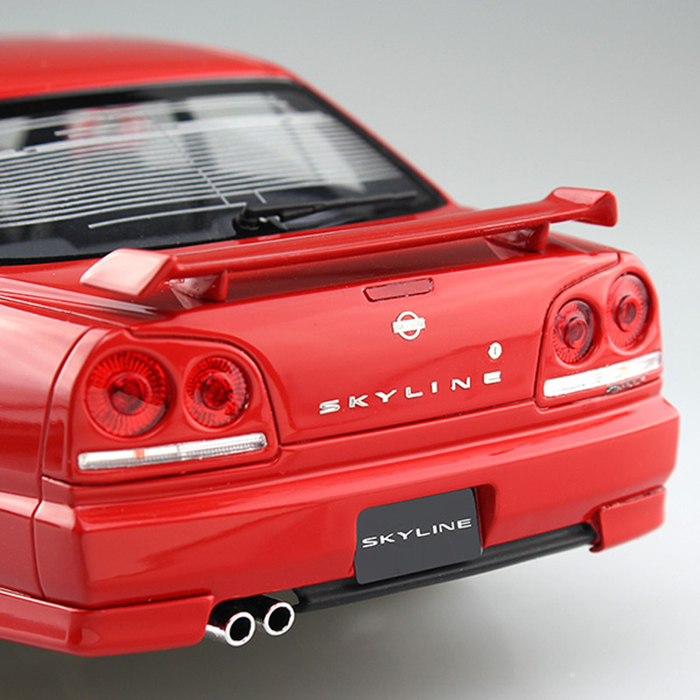 Aoshima: 1/24 NISSAN ER34 SKYLINE 25GT-X TURBO '98 Scale Model Kit #98 (ONLINE ORDER ONLY)
