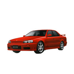 Aoshima: 1/24 NISSAN ER34 SKYLINE 25GT-X TURBO '98 Scale Model Kit #98 (ONLINE ORDER ONLY)