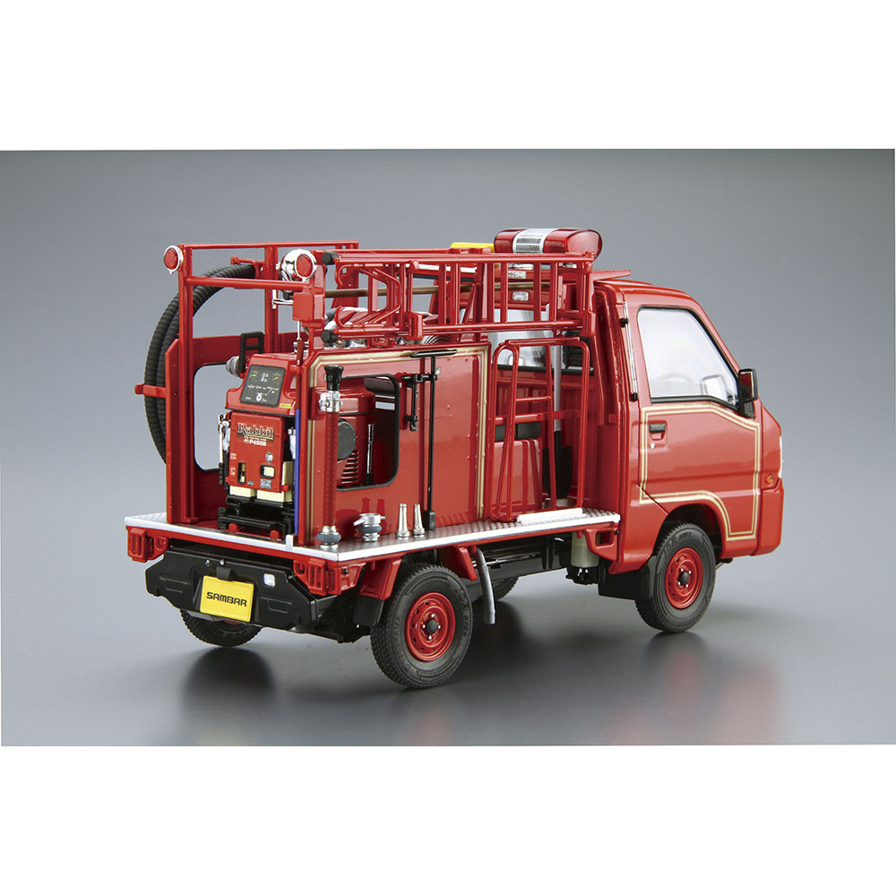 Aoshima: 1/24 Subaru TT2 Sambar Fire Engine '11 Scale Model Kit #119 (ONLINE ORDER ONLY)