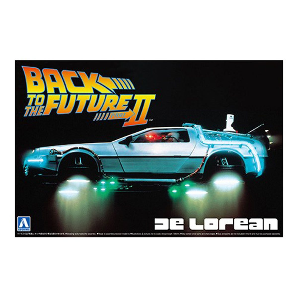 Aoshima: Back to the Future Part II DeLorean 1/24 Scale Model Kit #BT-02 (ONLINE ORDER ONLY)