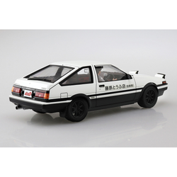 Aoshima: 1/24 Initial D - Takumi Fujiwara AE86 Trueno (Project D Ver.) with Driver Scale Model Kit #14 (ONLINE ORDER ONLY)