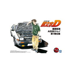 Aoshima: 1/24 Initial D - Takumi Fujiwara AE86 Trueno Vol. 1 (Toyota) Scale Model Kit #05 (ONLINE ORDER ONLY)