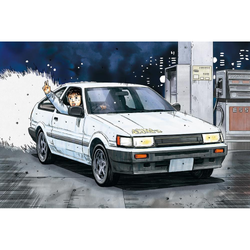 Aoshima: 1/24 Initial D - Itsuki Takeuchi AE85 Levin (Toyota) Scale Model Kit #10 (ONLINE ORDER ONLY)