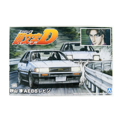 Aoshima: Initial D - 1/24 Akiyama Wataru AE86 Levin (Toyota) Scale Model Kit #13 (ONLINE ORDER ONLY)