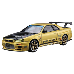 Aoshima: 1/24 Top Secret BNR34 SKYLINE GT-R '02 (Nissan) Scale Model Kit #15 (ONLINE ORDER ONLY)