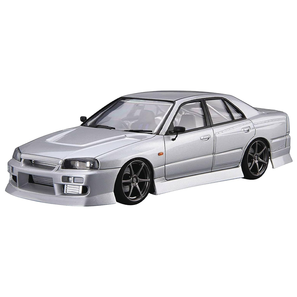 Aoshima: 1/24 URAS ER34 SKYLINE 25GT-T '01 (NISSAN) Scale Model Kit #20 (ONLINE ORDER ONLY)