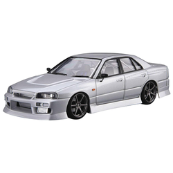 Aoshima: 1/24 URAS ER34 SKYLINE 25GT-T '01 (NISSAN) Scale Model Kit #20 (ONLINE ORDER ONLY)