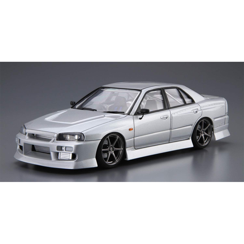 Aoshima: 1/24 URAS ER34 SKYLINE 25GT-T '01 (NISSAN) Scale Model Kit #20 (ONLINE ORDER ONLY)