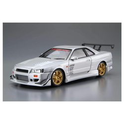 Aoshima: Nissan (2002) C-West BNR34 Skyline GT-R 1/24 Scale Model Kit #50 (ONLINE ORDER ONLY)
