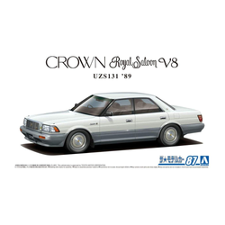 Aoshima: 1/24 Toyota UZS131 Crown Royalsaloon G '89 Scale Model Kit #87 (ONLINE ORDER ONLY)