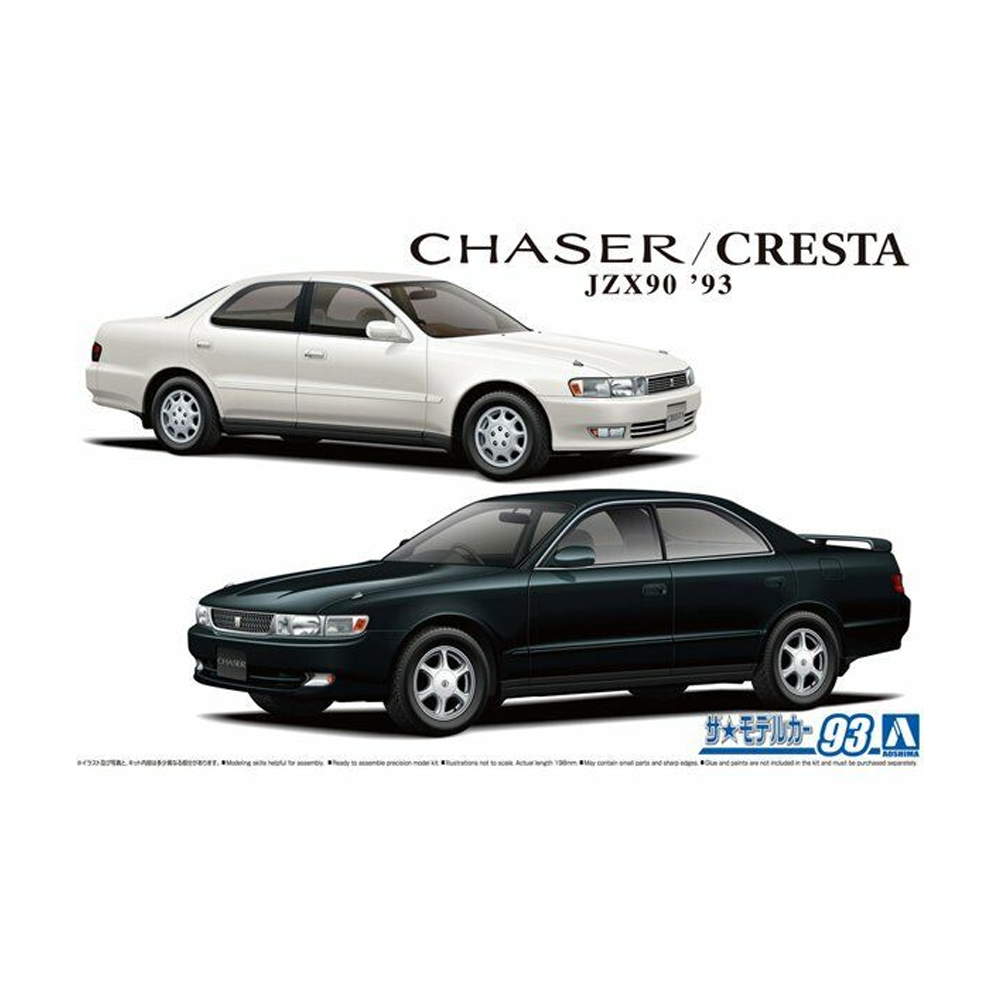 Aoshima: 1/24 Toyota JZX90 Chaser/Cresta Avante/Lucent/Tourer '93 Scale Model Kit #93 (ONLINE ORDER ONLY)