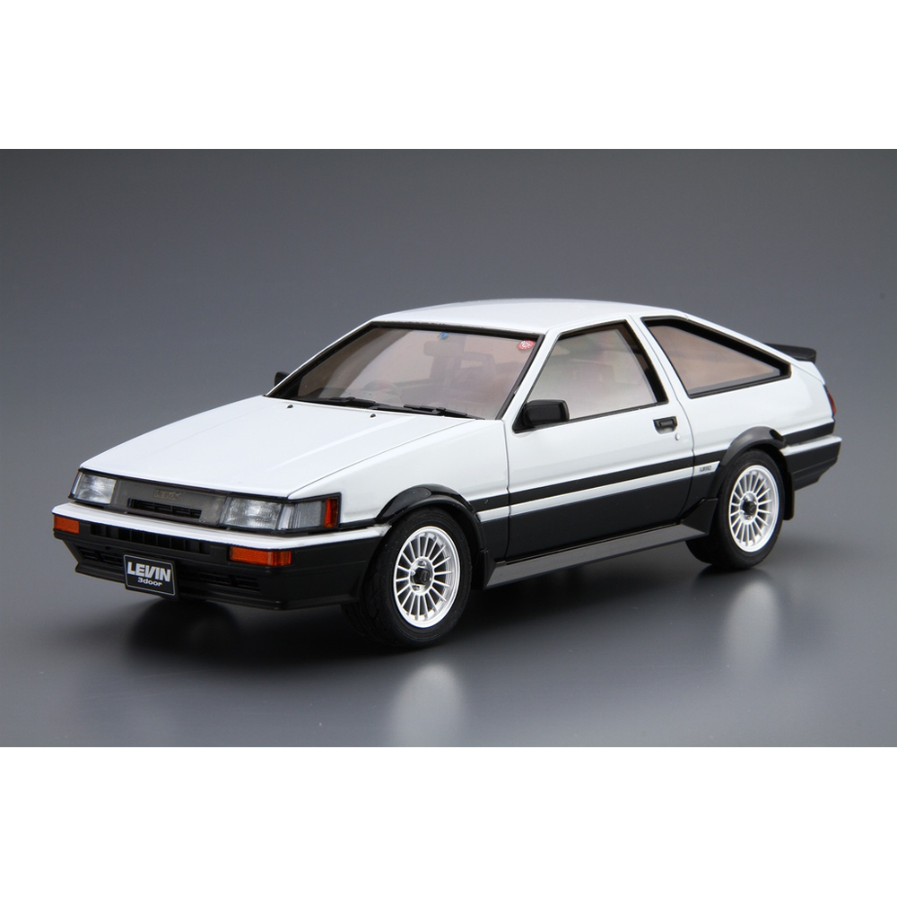 Aoshima: 1/24 TOYOTA AE86 COROLLA LEVIN GT-APEX '85 Scale Model Kit #17 (ONLINE ORDER ONLY)