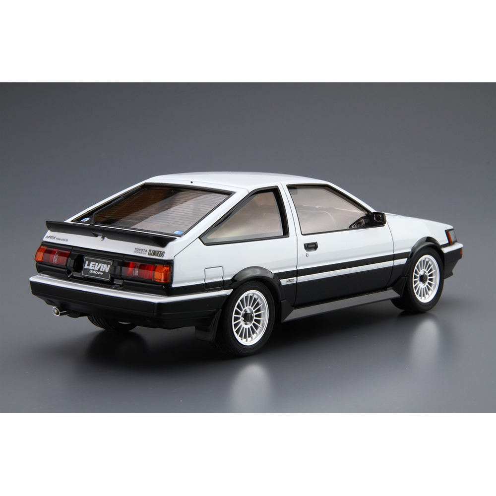 Aoshima: 1/24 TOYOTA AE86 COROLLA LEVIN GT-APEX '85 Scale Model Kit #17 (ONLINE ORDER ONLY)