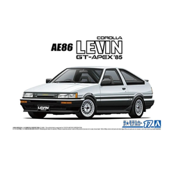 Aoshima: 1/24 TOYOTA AE86 COROLLA LEVIN GT-APEX '85 Scale Model Kit #17 (ONLINE ORDER ONLY)