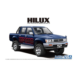 Aoshima: 1/24 Toyota LN107 Hilux Pickup Double Cab 4WD '94 Scale Model Kit #20 (ONLINE ORDER ONLY)