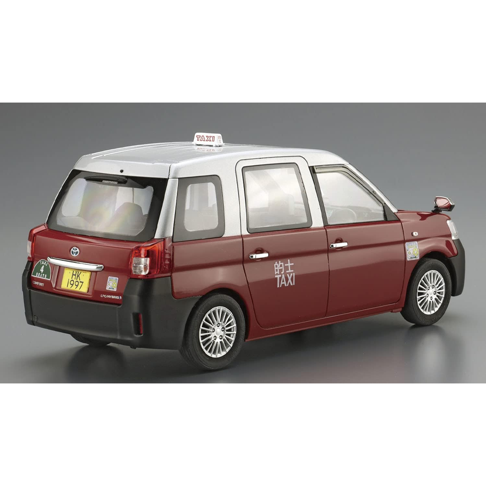 Aoshima: 1/24 Toyota NTP10R Comfort Hybrid Taxi '18 Hong Kong Taxi Scale Model Kit #SP02 (ONLINE ORDER ONLY)