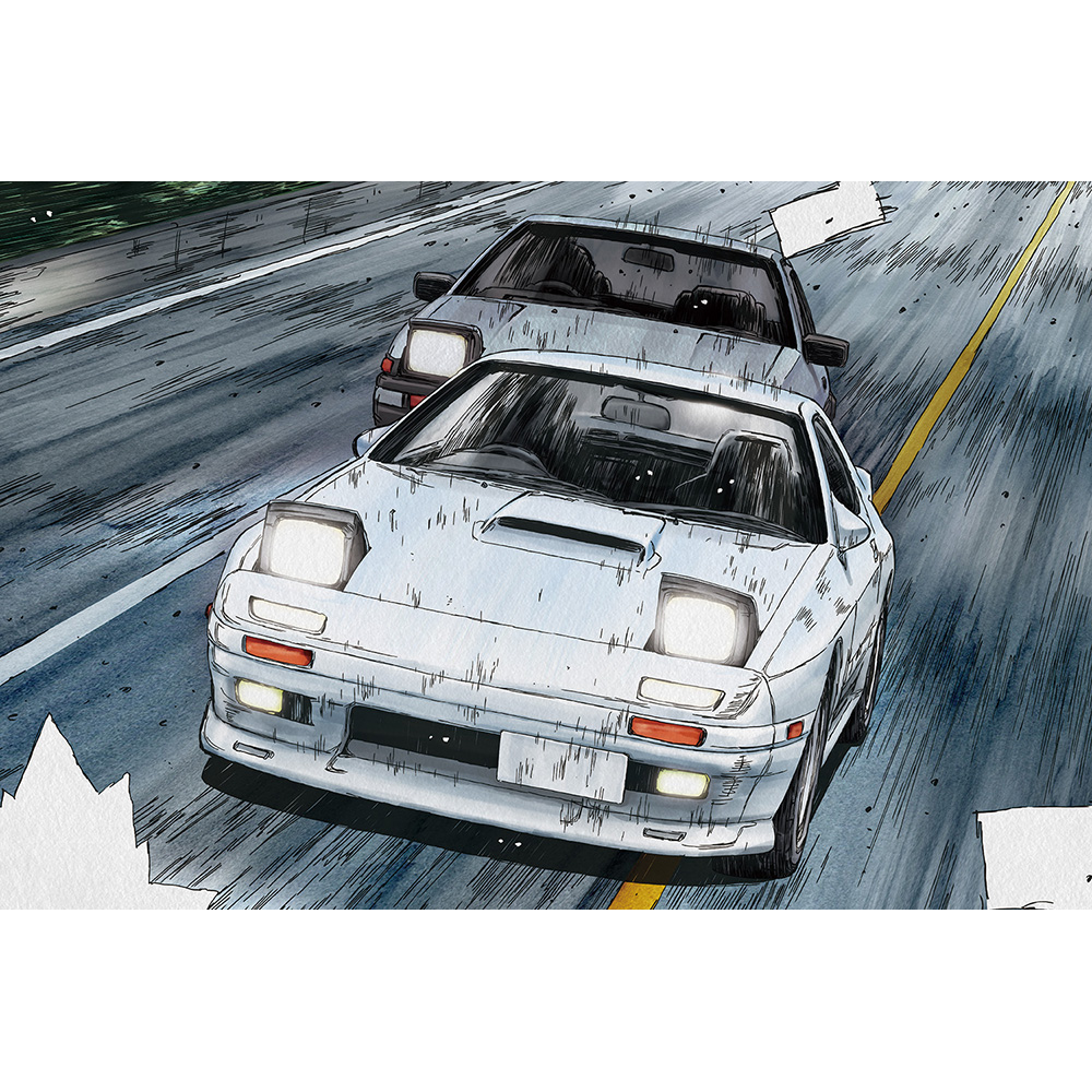Aoshima: 1/24 Initial D - Takahashi Ryosuke FC3S RX-7 [Comics Vol. 5 Akina Battle Ver.] Scale Model Kit #2 (ONLINE ORDER ONLY)