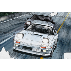 Aoshima: 1/24 Initial D - Takahashi Ryosuke FC3S RX-7 [Comics Vol. 5 Akina Battle Ver.] Scale Model Kit #2 (ONLINE ORDER ONLY)