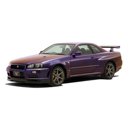 Aoshima: 1/32 The Snap Kit Nissan R34 Skyline GT-R (Midnight Purple III) Scale Model Kit #11-C (ONLINE ORDER ONLY)