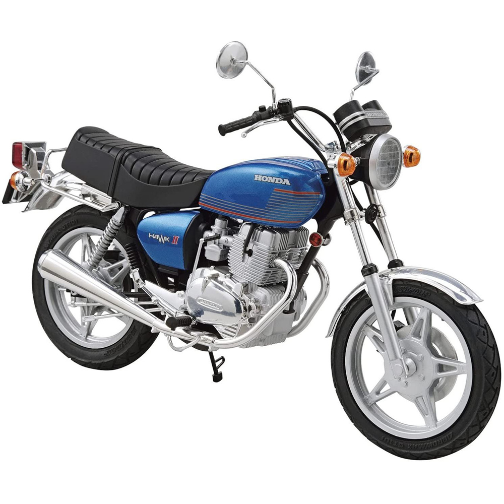 Aoshima: 1/12 Honda CB400T Hawk-II '77 Scale Model Kit #15 (ONLINE ORDER ONLY)