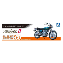 Aoshima: 1/12 Honda CB400T Hawk-II '77 Scale Model Kit #15 (ONLINE ORDER ONLY)