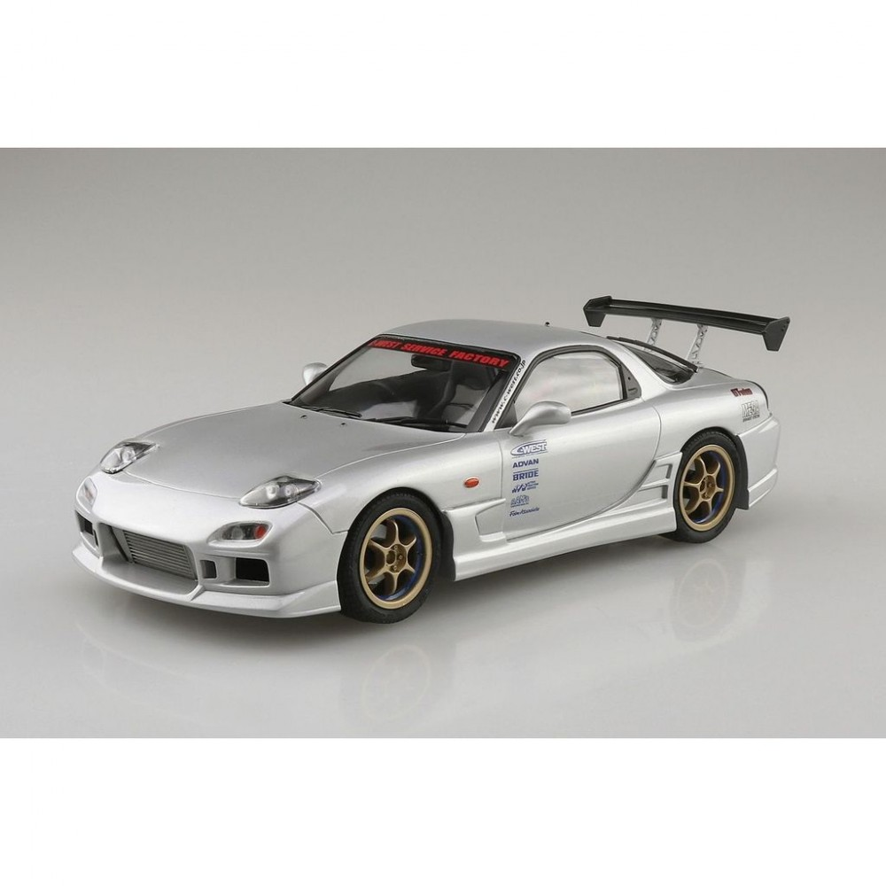 Aoshima: 1/24 The Tuned Car - FD3S RX-7 C-WEST Mazda '99 Scale Model Kit #69 (ONLINE ORDER ONLY)