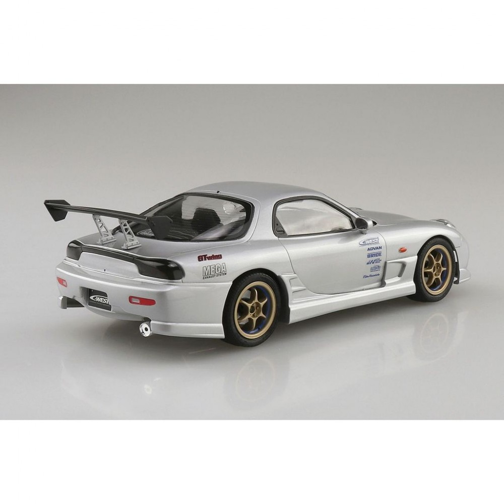 Aoshima: 1/24 The Tuned Car - FD3S RX-7 C-WEST Mazda '99 Scale Model Kit #69 (ONLINE ORDER ONLY)