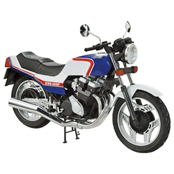 Aoshima: 1/12 Honda NC07 CBX400F Pearl Candy Blue/Pearl Shell White '81 Scale Model Kit #32 (ONLINE ORDER ONLY)